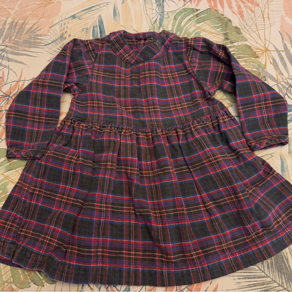 Hanna Andersson Blue and Red Plaid Dress